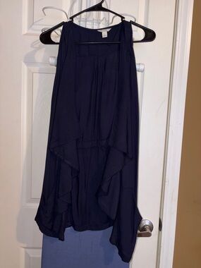 Layered Navy Blue Women's Vest